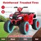 Red 24V Electric Ride-On ATV for Kids with Wireless Connection, 3-8 Years Old